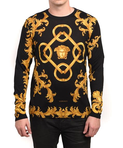 versace swearshirt for men|Versace sweaters for men.